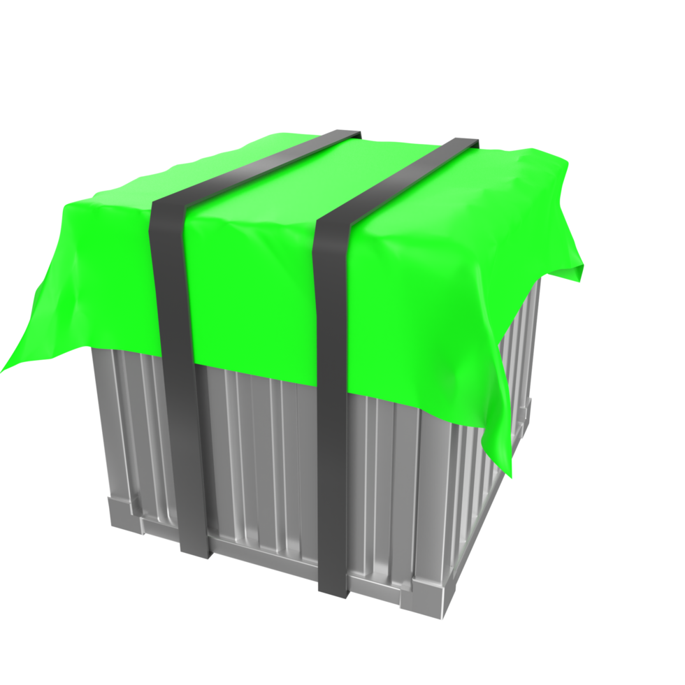 Container isolated on transparent png