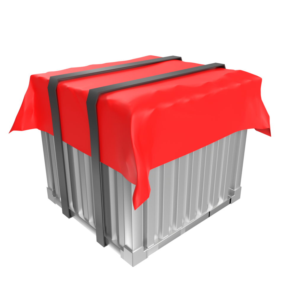 Container isolated on transparent png