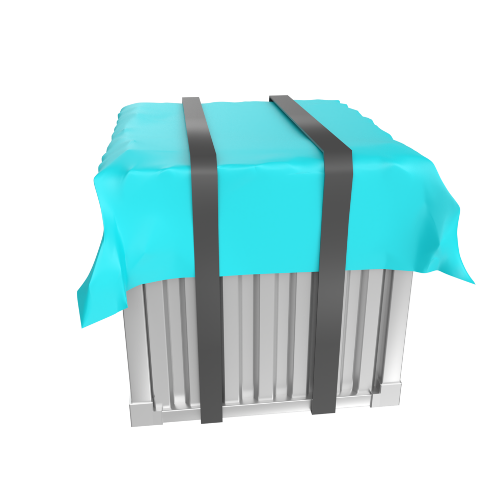 Container isolated on transparent png