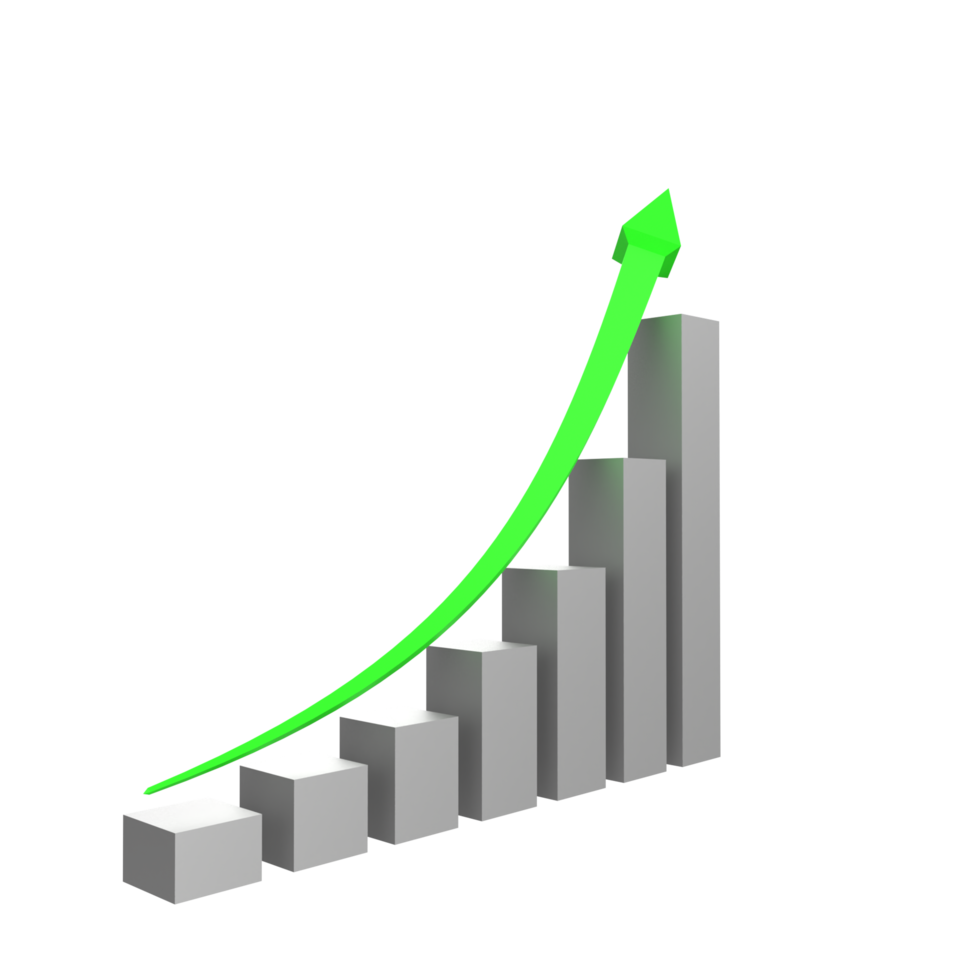 attività commerciale grafico con freccia png