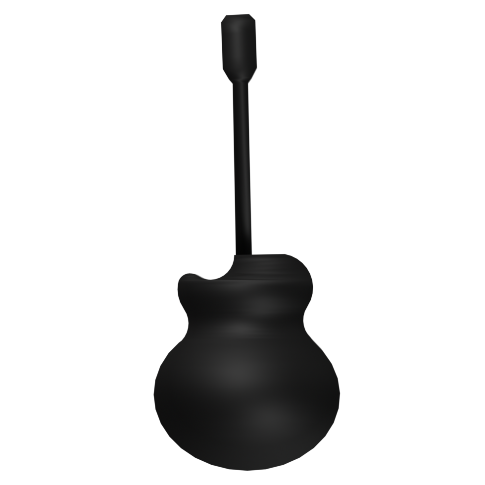 Guitar isolated on transparent png