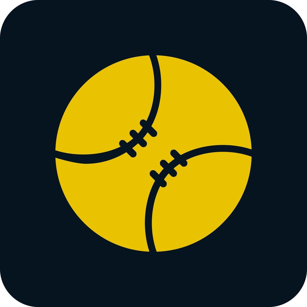 Baseball Ball Vector Icon Design