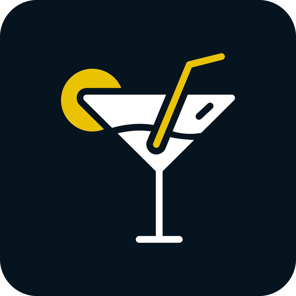 Cocktail Vector Icon Design