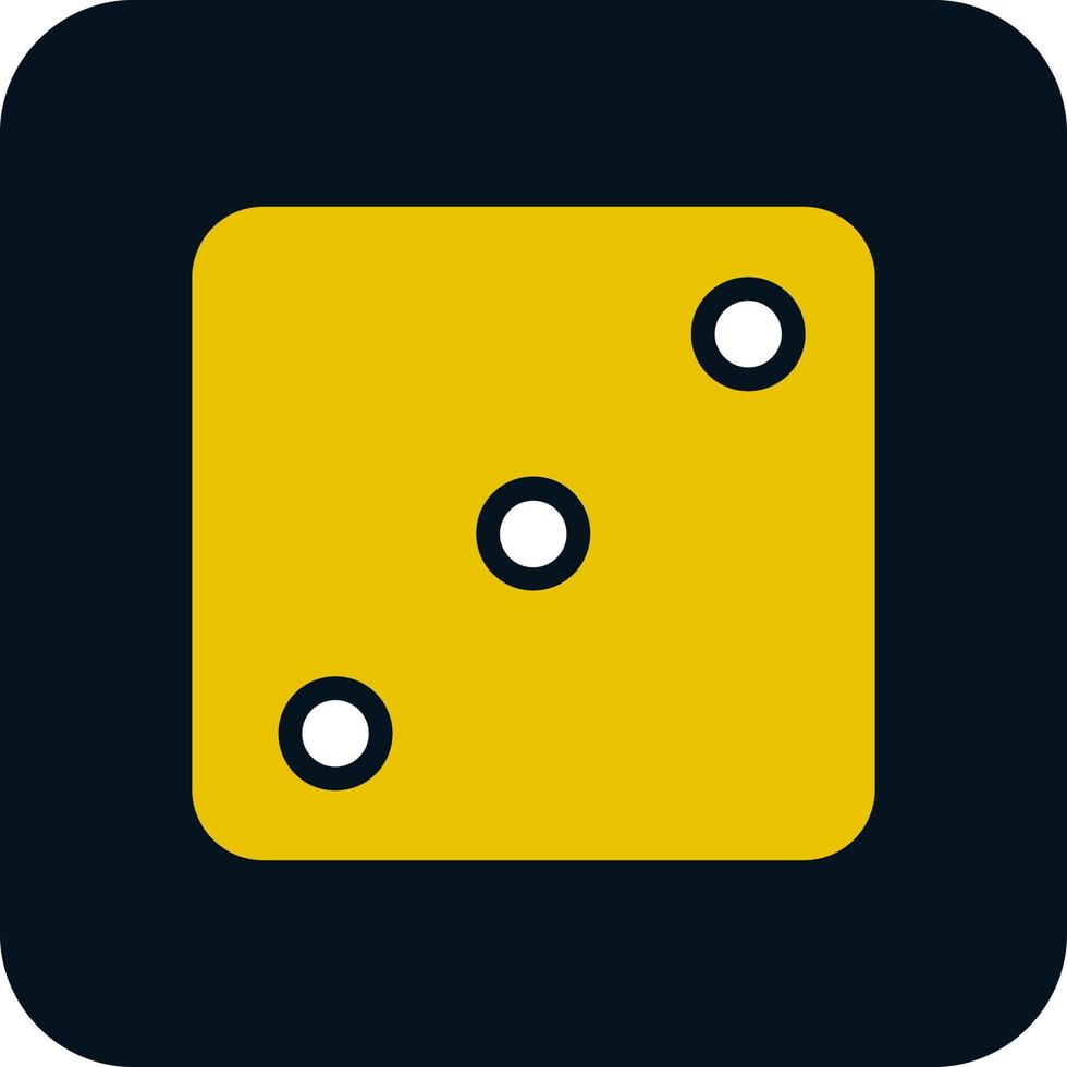 Dice Three Vector Icon Design