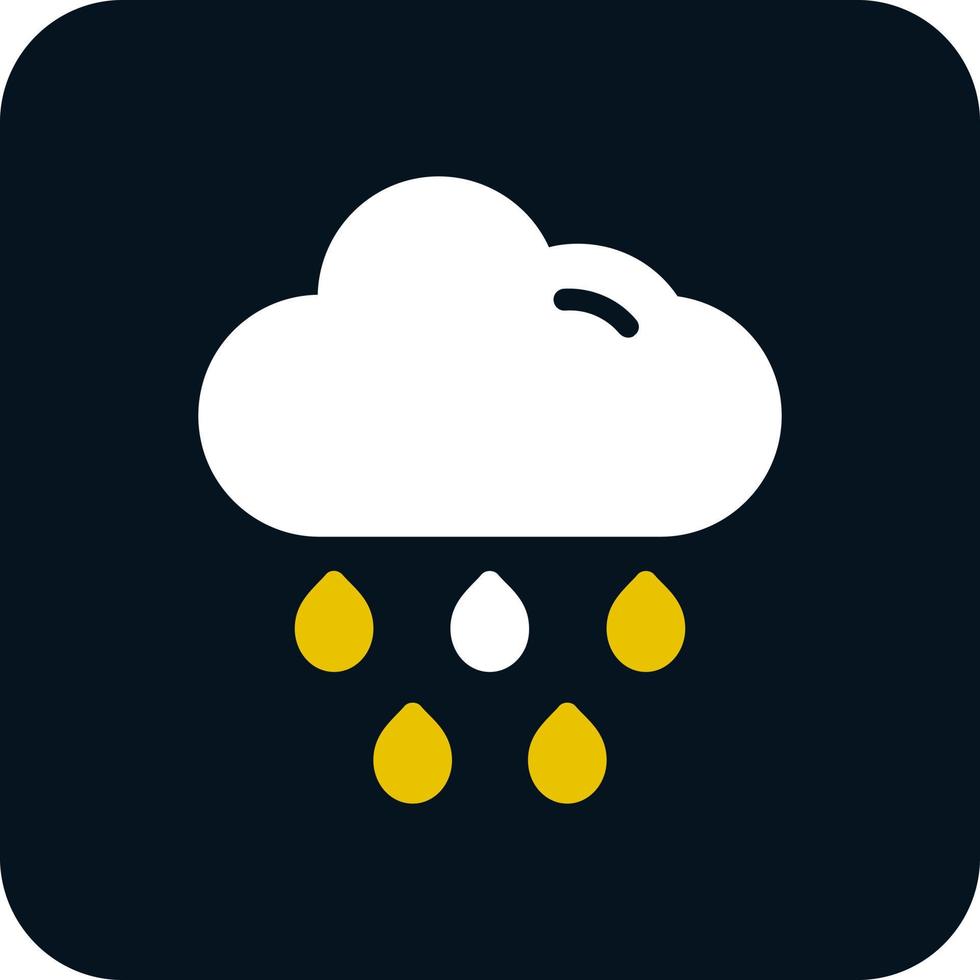 Cloud Rain Vector Icon Design