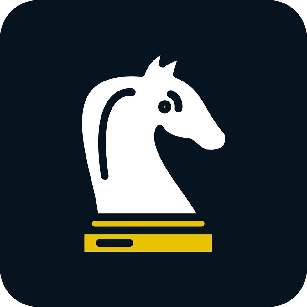 Chess Knight Vector Icon Design