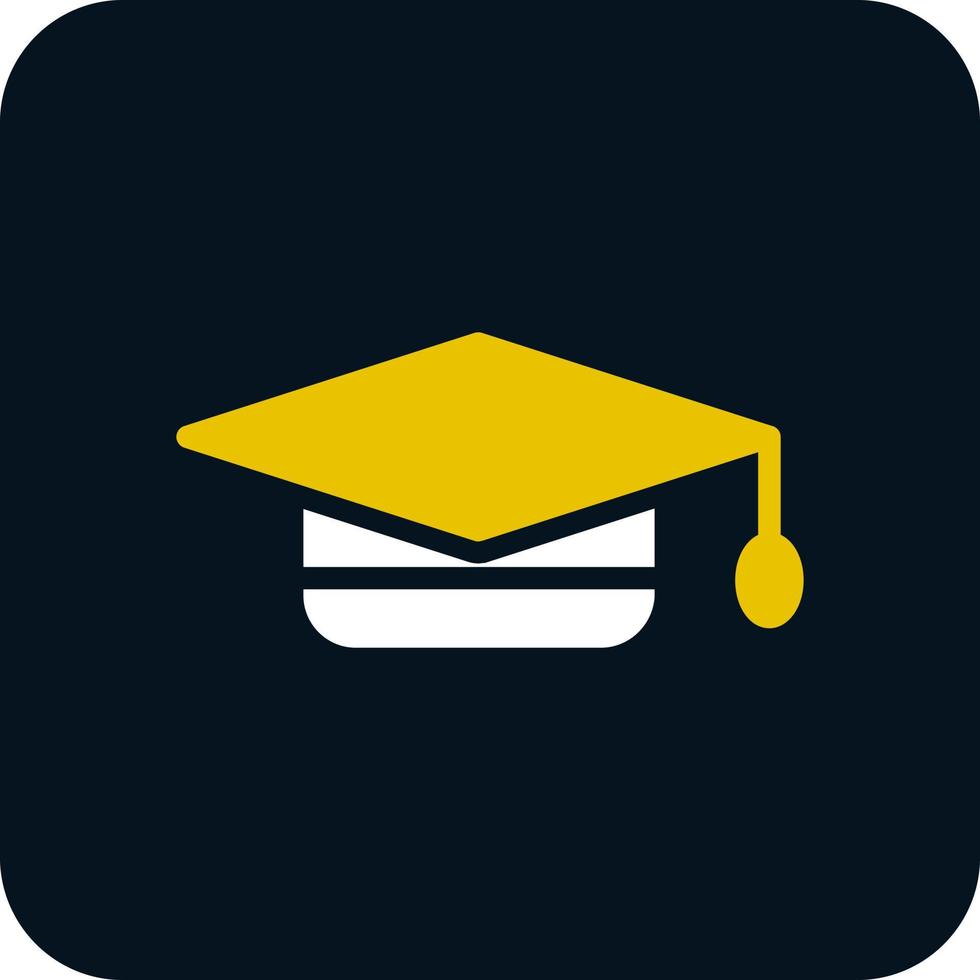 Graduation Cap Vector Icon Design