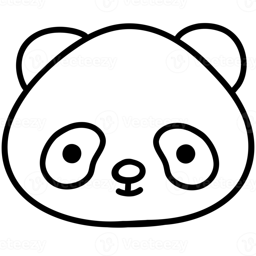 carino panda, panda illustrazione, animale, carino animale, animale illustrazione png