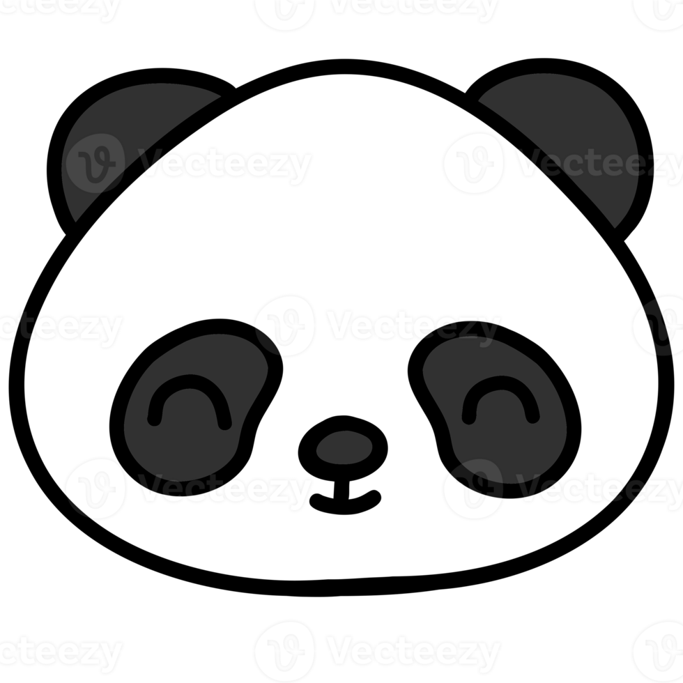 schattig panda, panda illustratie, dier, schattig dier, dier illustratie png