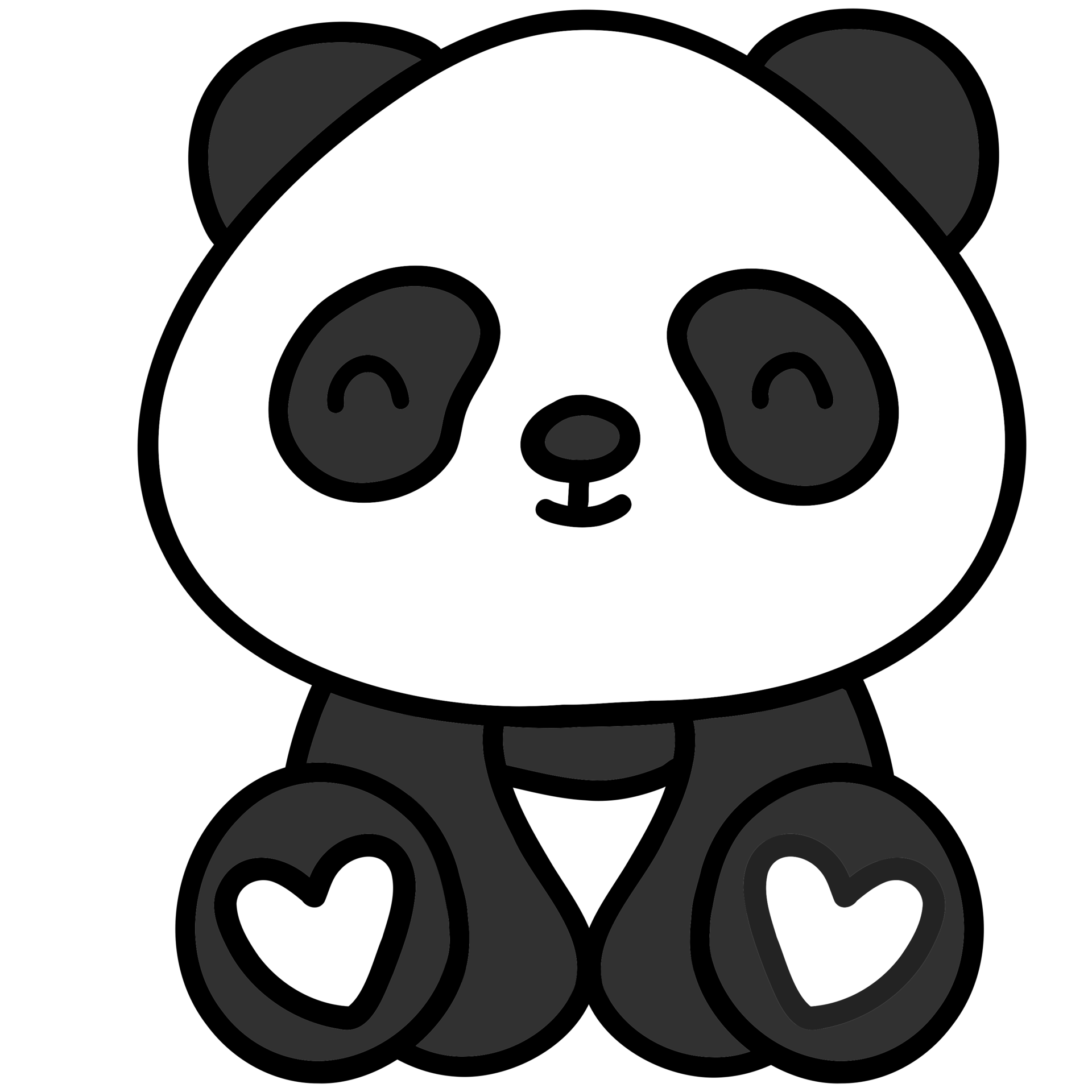 Panda kawaii png