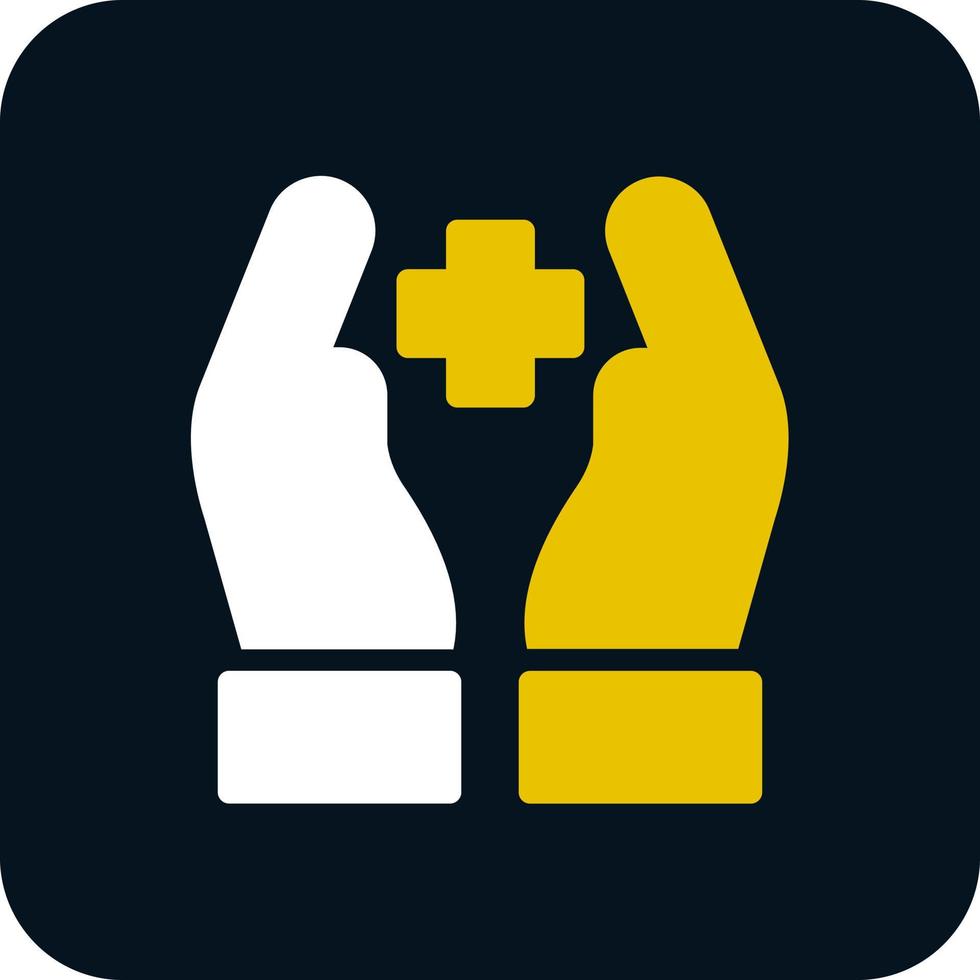 Hand Holding Medical Vector Icon Design