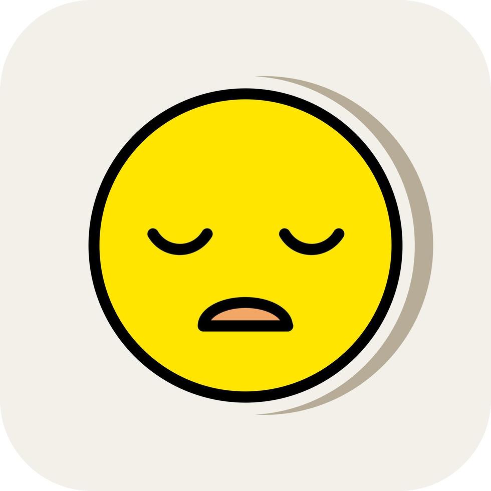 Frown Open Vector Icon Design