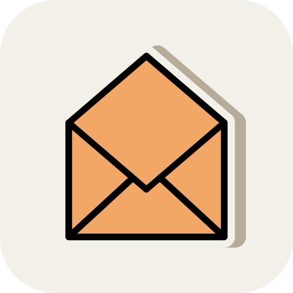 Envelope Open Vector Icon Design