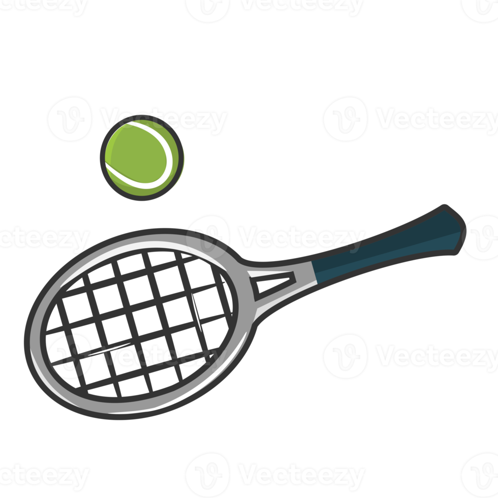 tennisracket en bal png