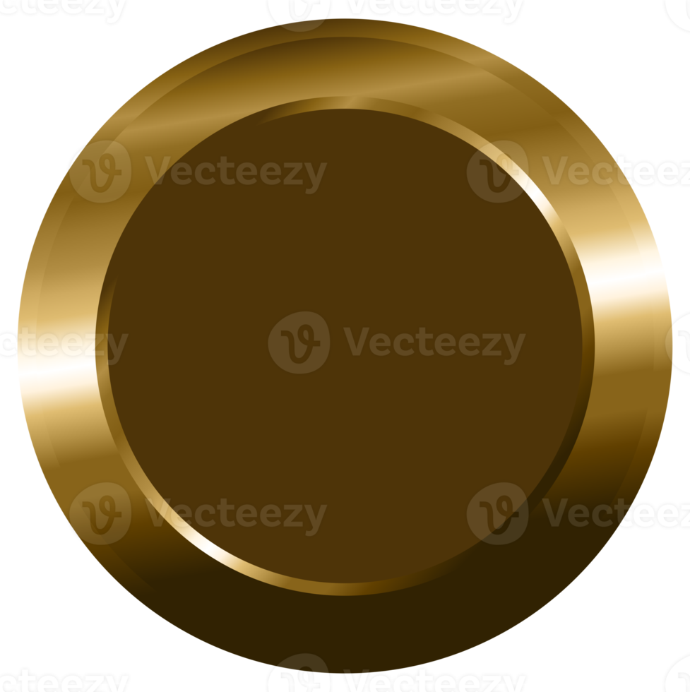 Gold Metallic Plate png