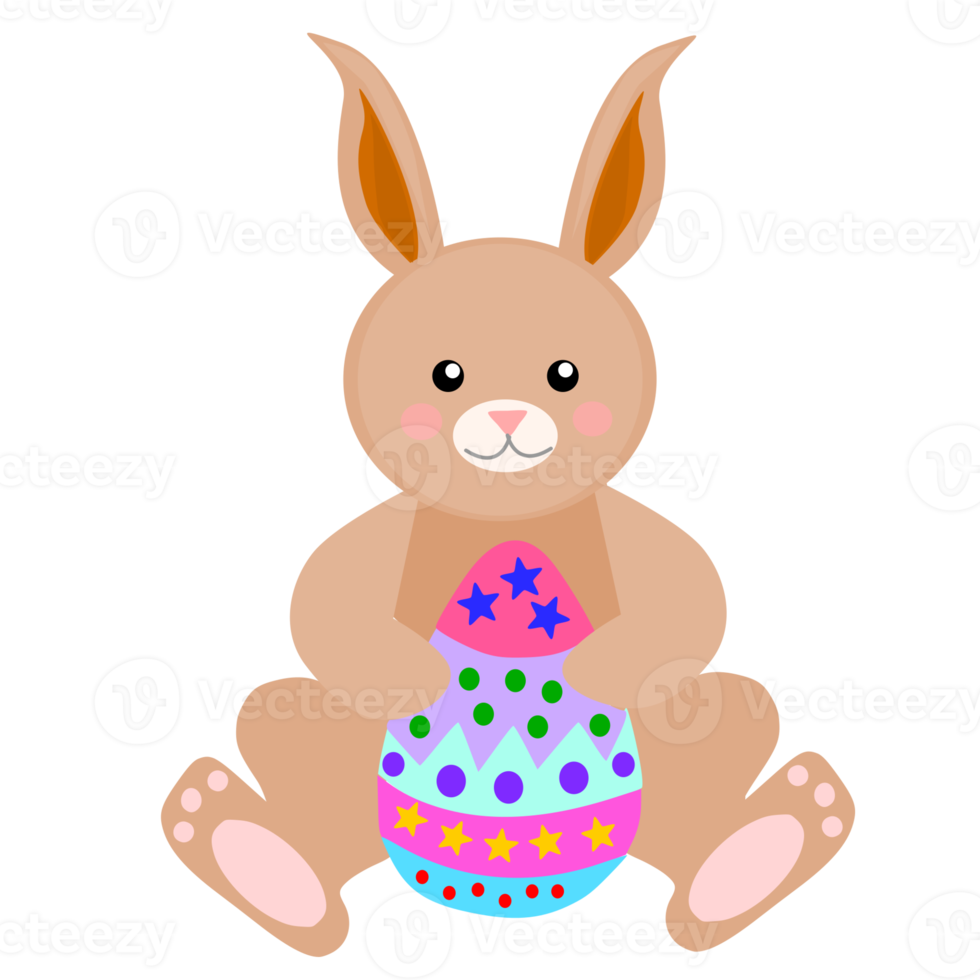 easter bunny with egg png