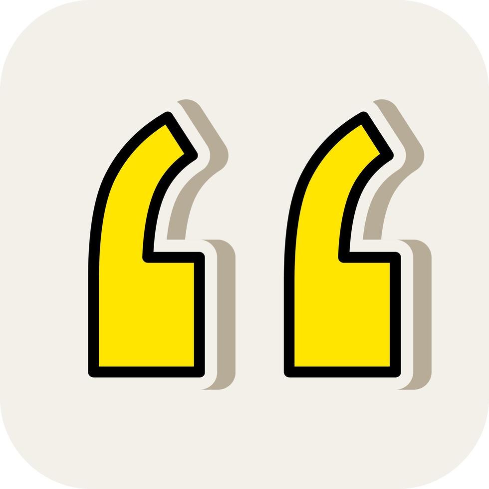 Quote Left Vector Icon Design