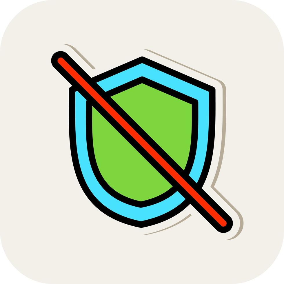 Shield Off Vector Icon Design