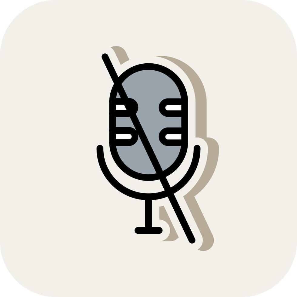 Microphone Alt Slash Vector Icon Design
