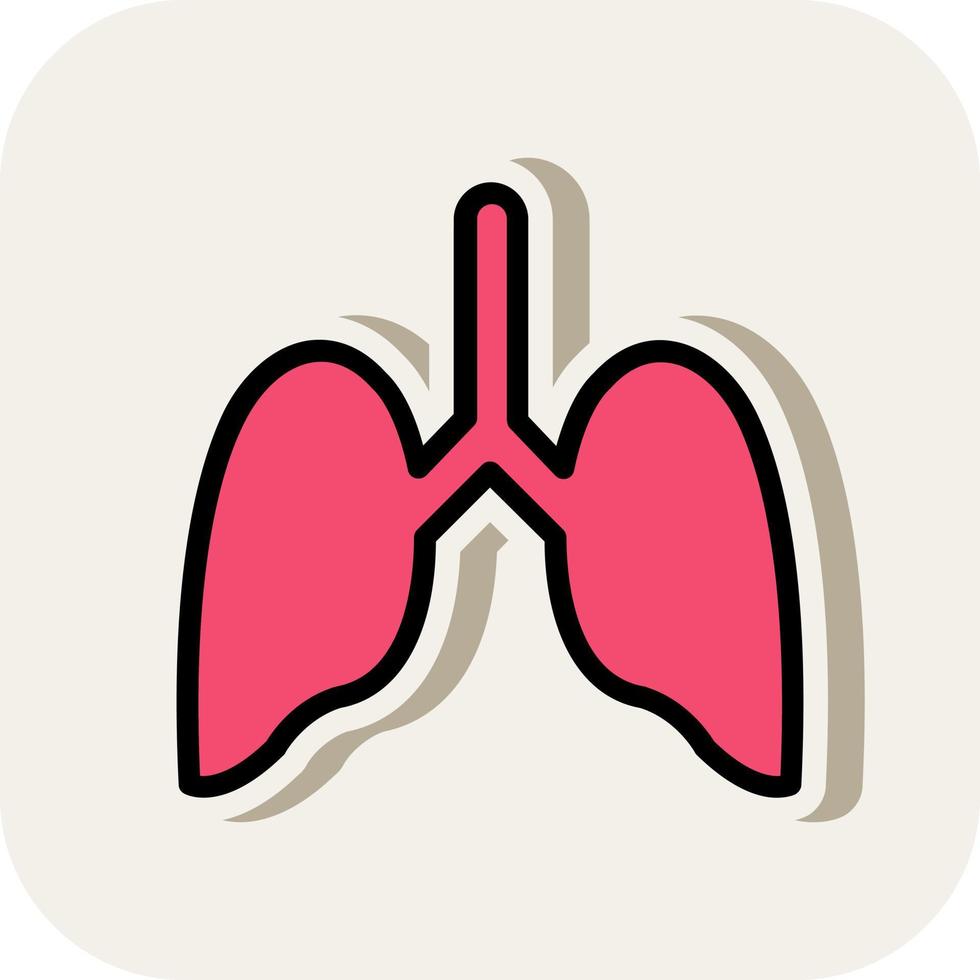 Lungs Vector Icon Design