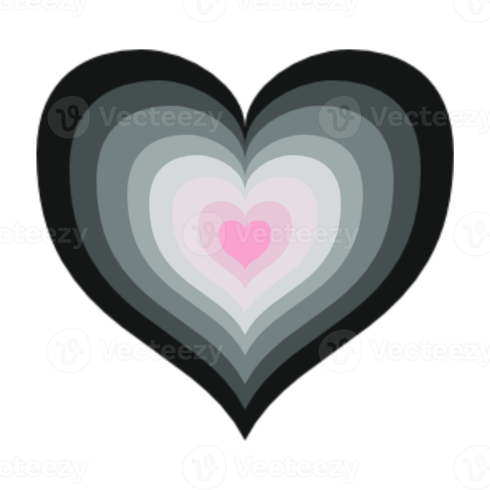 heart with colorful png