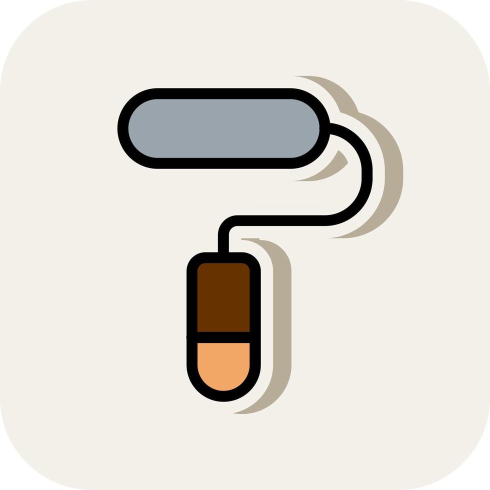 Paint Roller Vector Icon Design