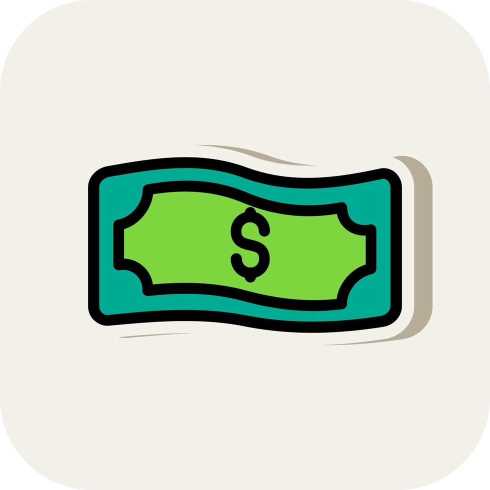 diseño de icono de vector alt de onda de factura de dinero