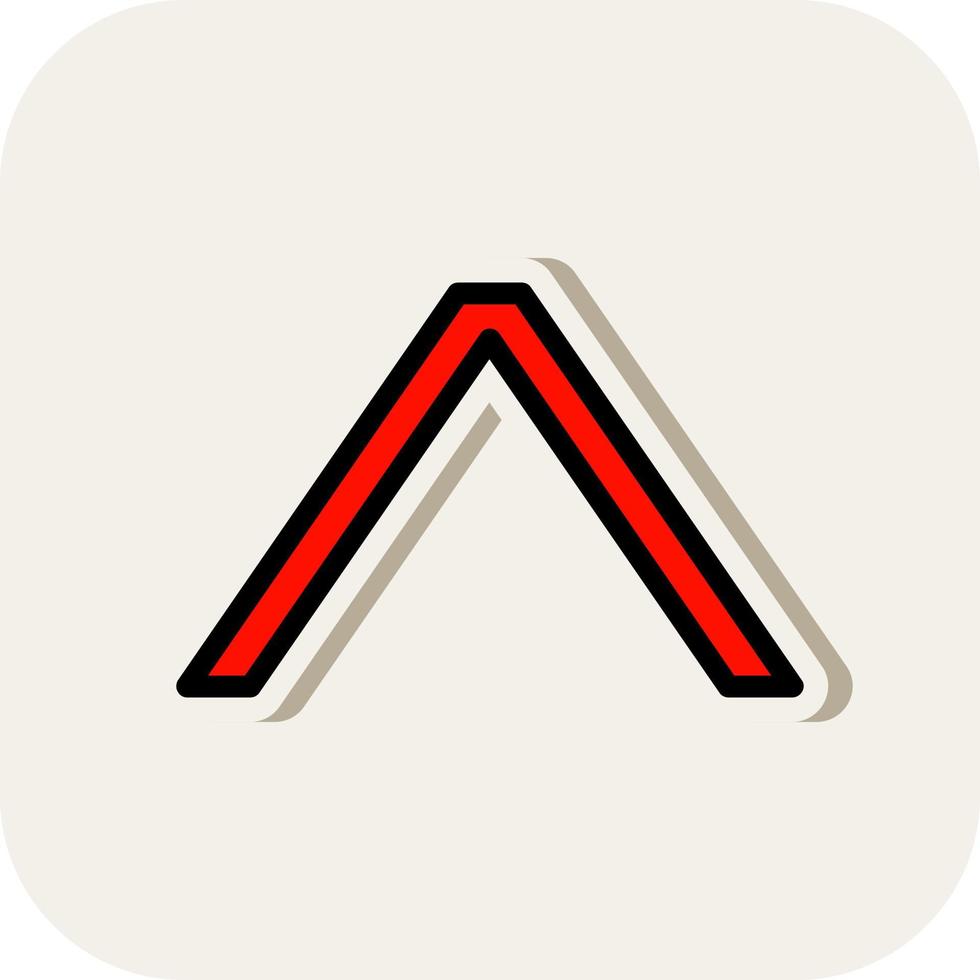 Angle Up Vector Icon Design 20956505 Vector Art at Vecteezy