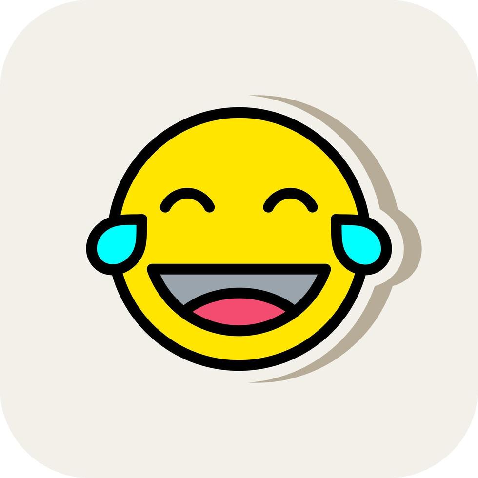 Grin Tongue Squint Vector Icon Design