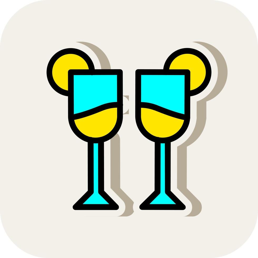 Glass Martini Alt Vector Icon Design