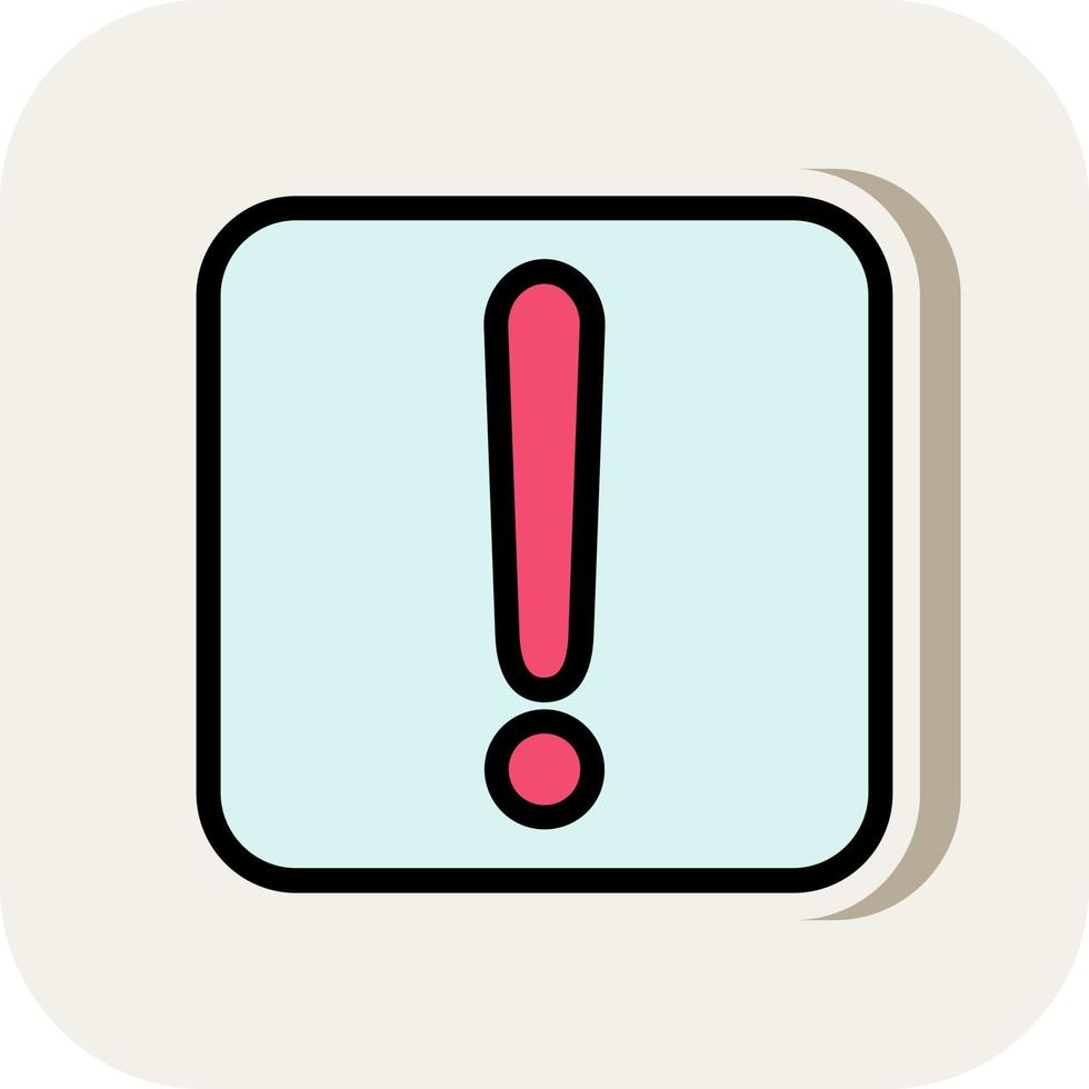 Exclamation Vector Icon Design