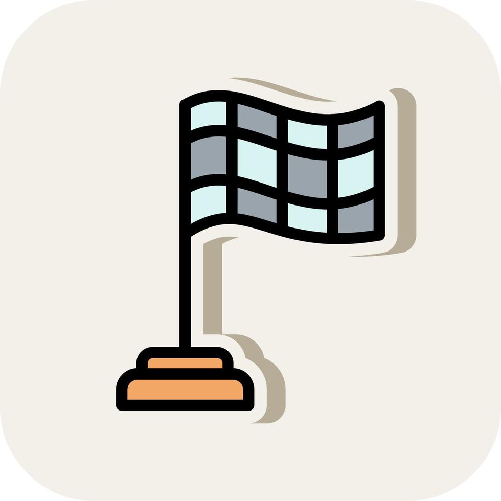 Flag Checkered Vector Icon Design