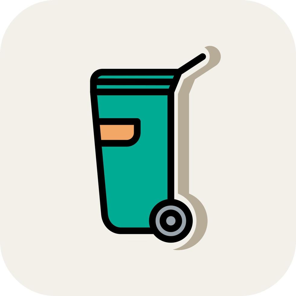 Dumpster Vector Icon Design