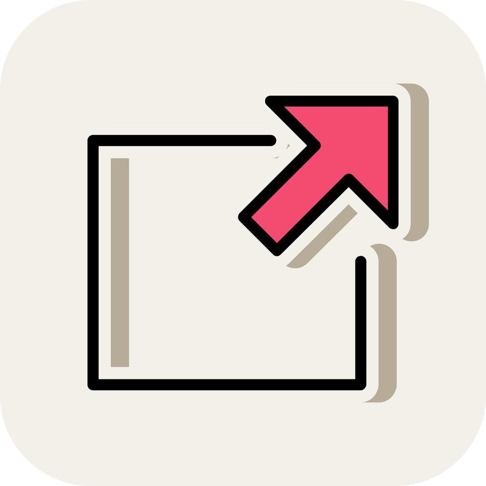 External Link Square Alt Vector Icon Design