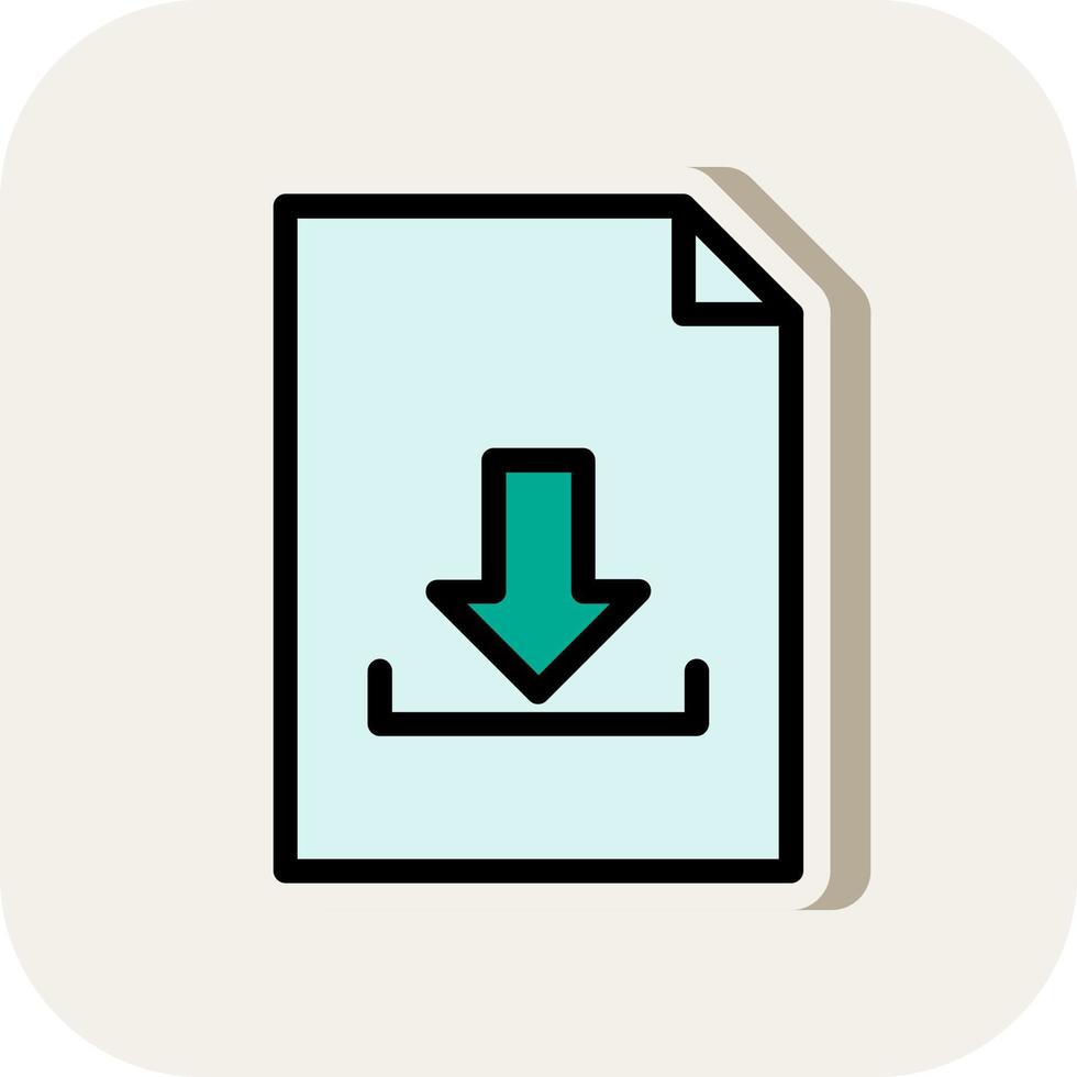 File Download Vector Icon Design