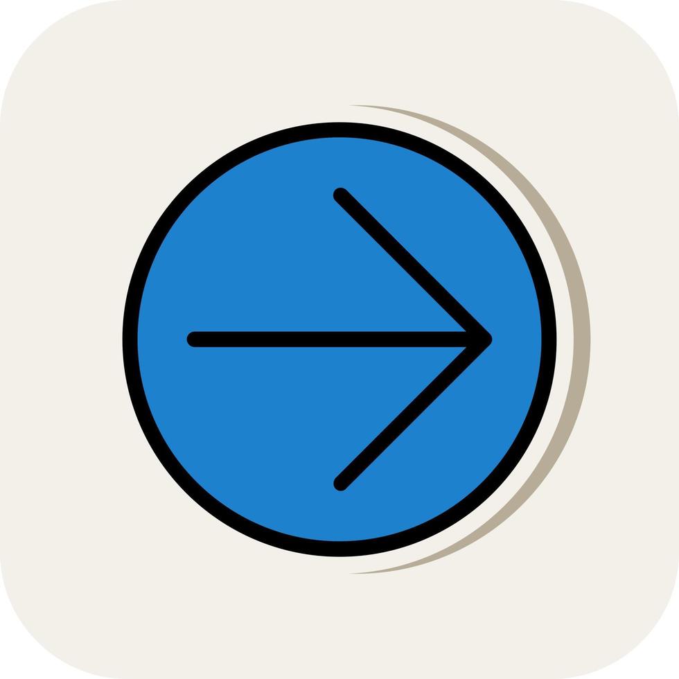 Arrow Circle Right Vector Icon Design