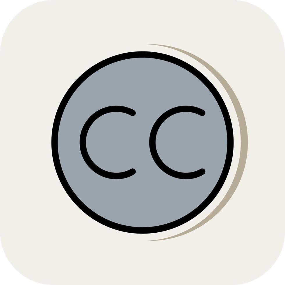 Closed Captioning Vector Icon Design