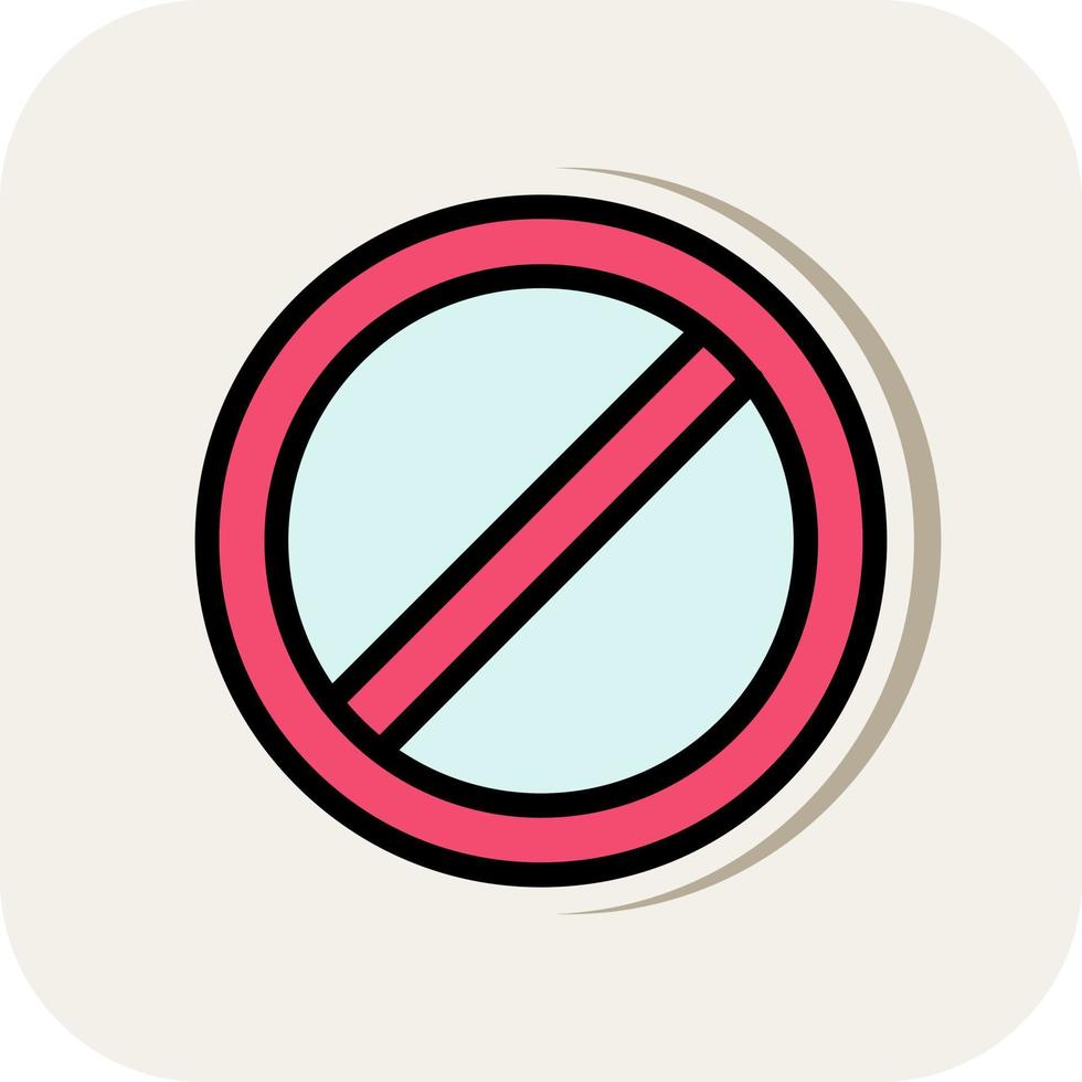 Ban Vector Icon Design