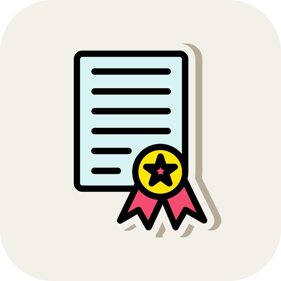 diseño de icono de vector de certificado