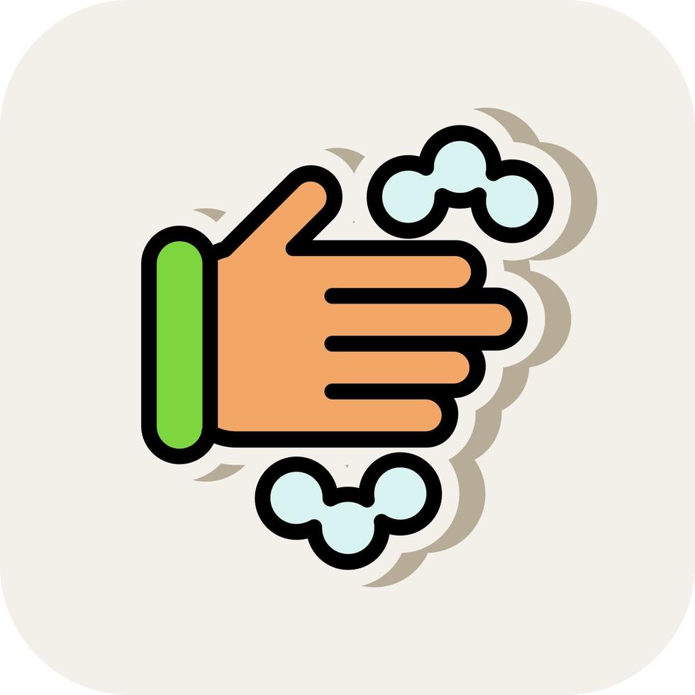 Hands Wash Vector Icon Design