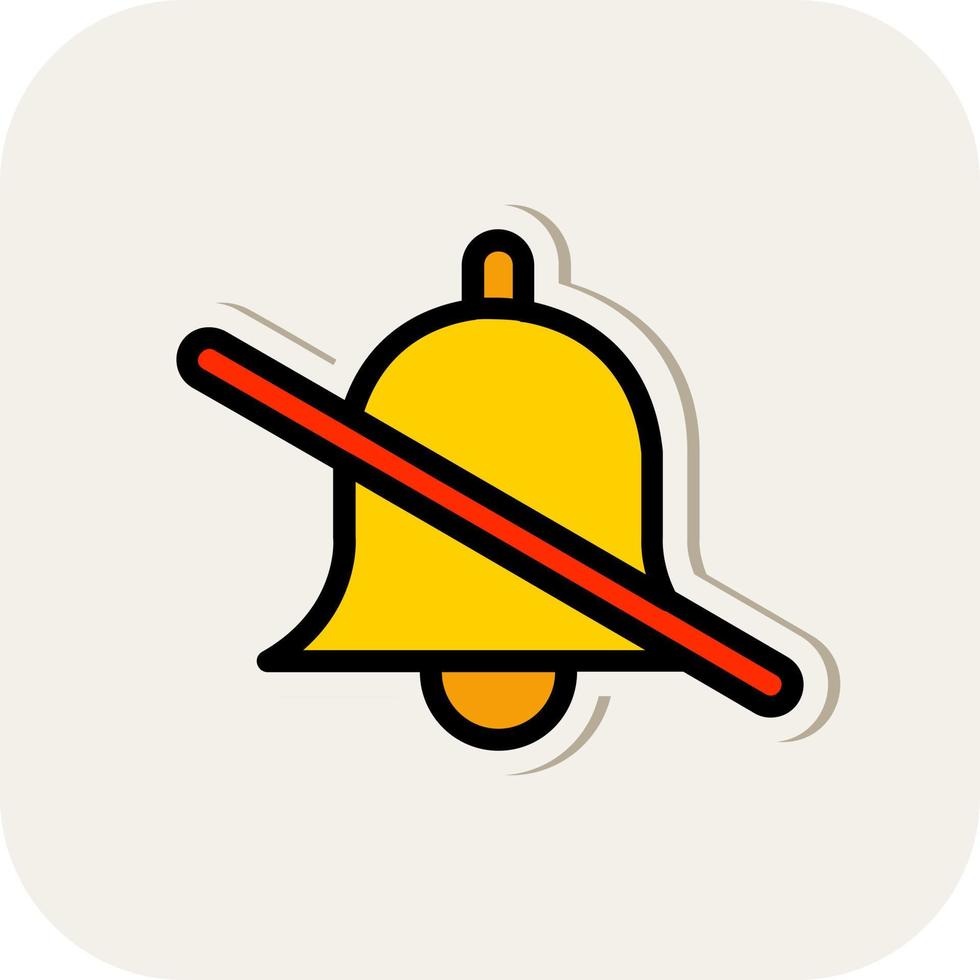 Bell Off Vector Icon Design