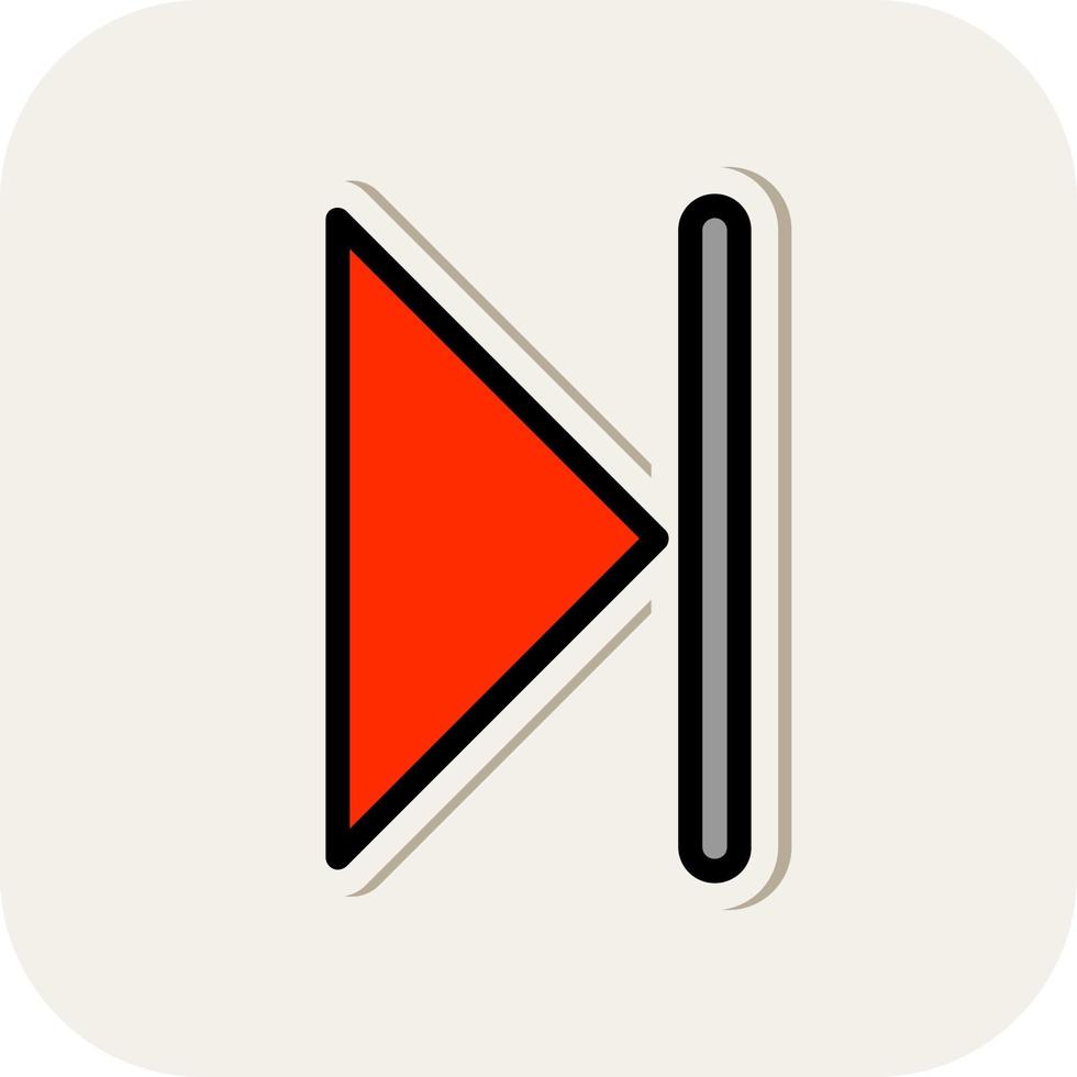 Skip Vector Icon Design