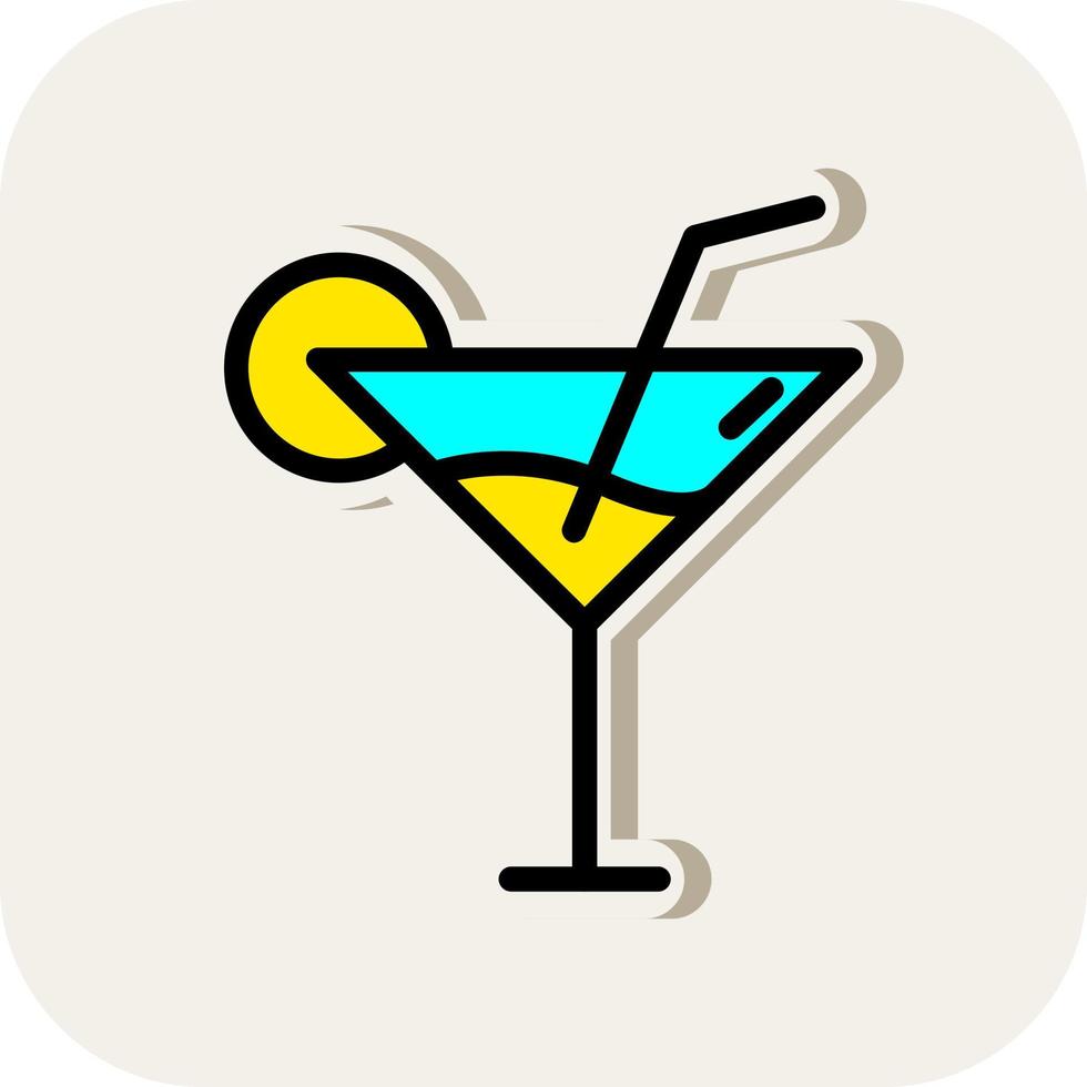 Cocktail Vector Icon Design