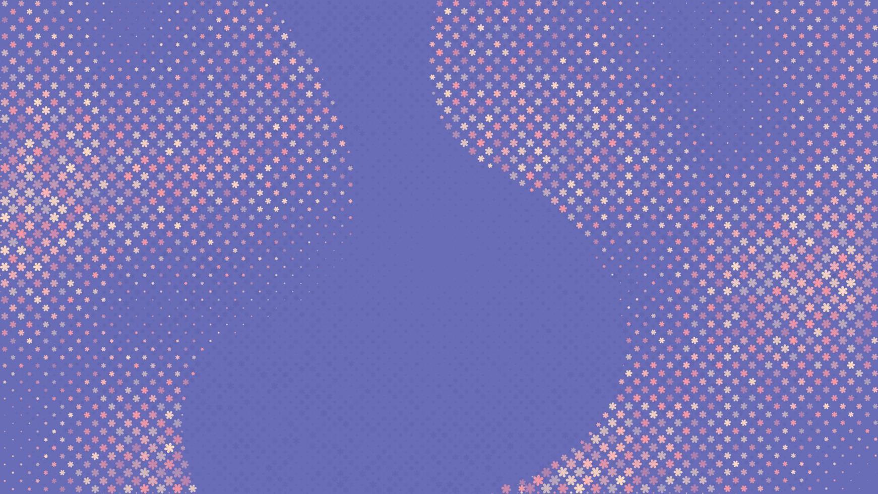 Floral Spring Color Halftone Background vector