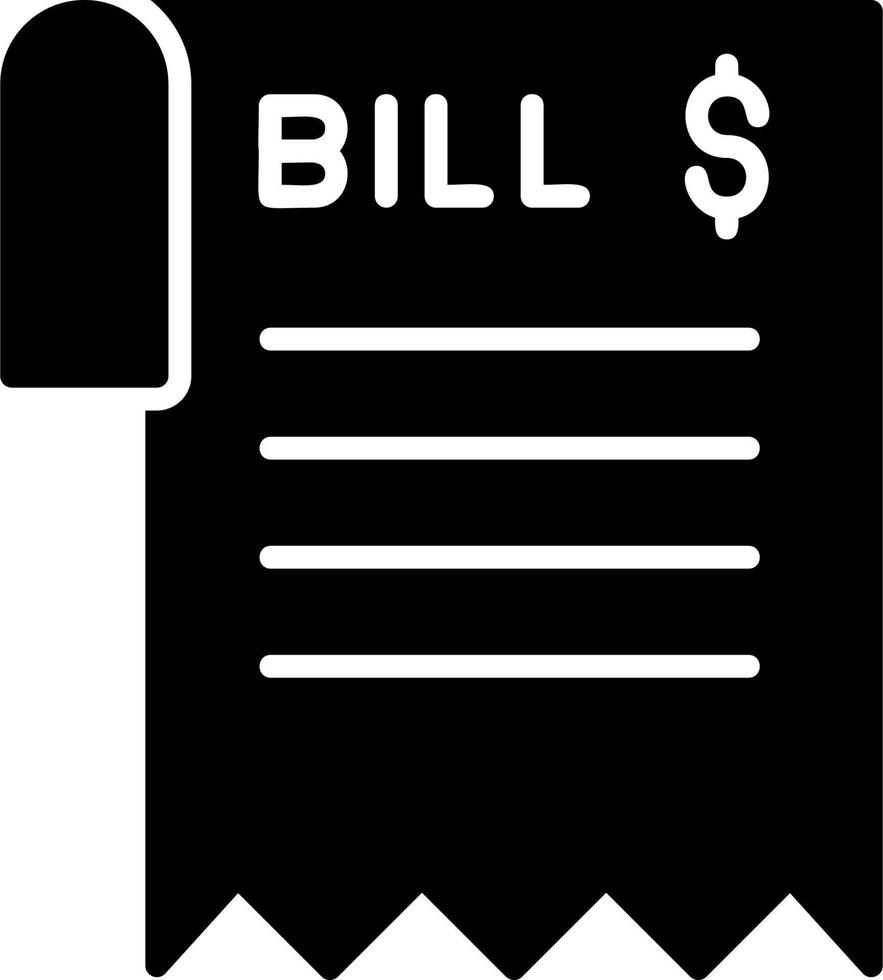 Bill Vector Icon