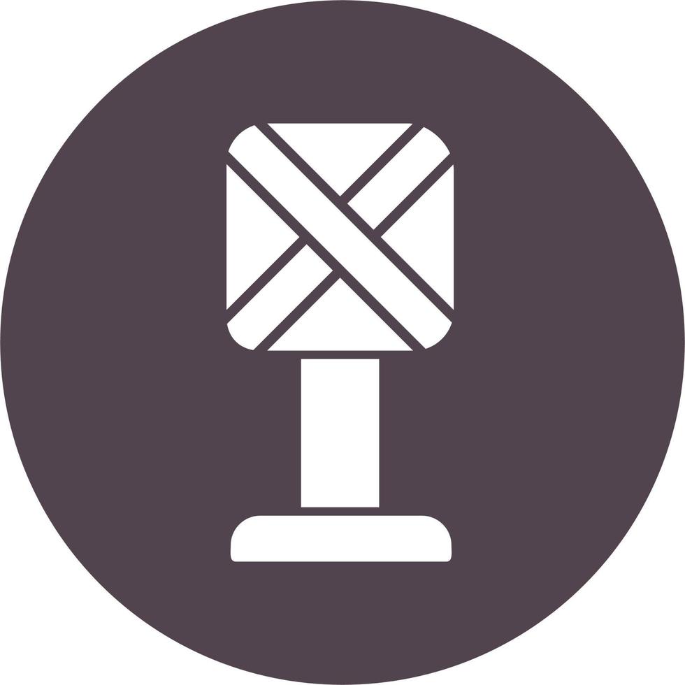 Railroad Crossing Vector Icon