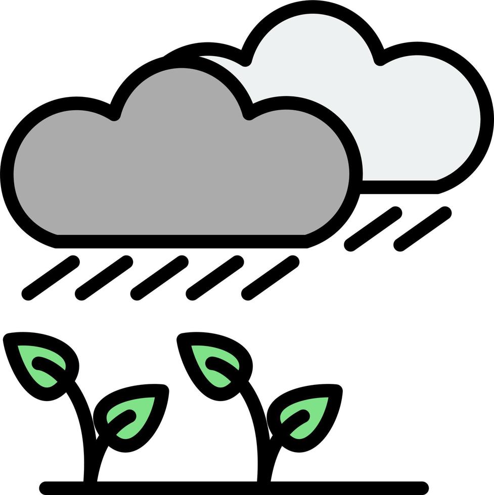 Raining Vector Icon