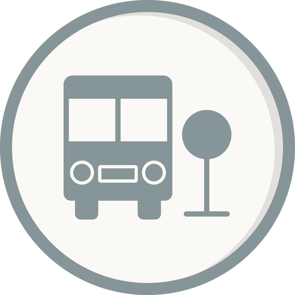 Bus Station Vector Icon