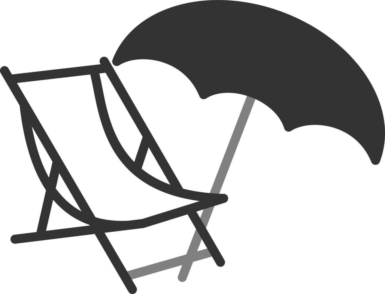 Deckchair Vector Icon