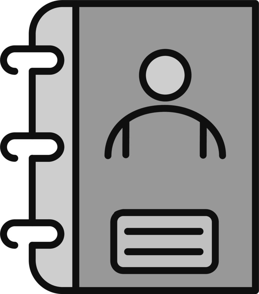 Contact book Vector Icon